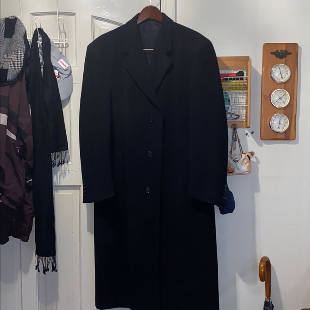 JoS A. Bank cream colored coat, never worn